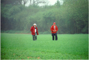 David & Denny at Crash Site